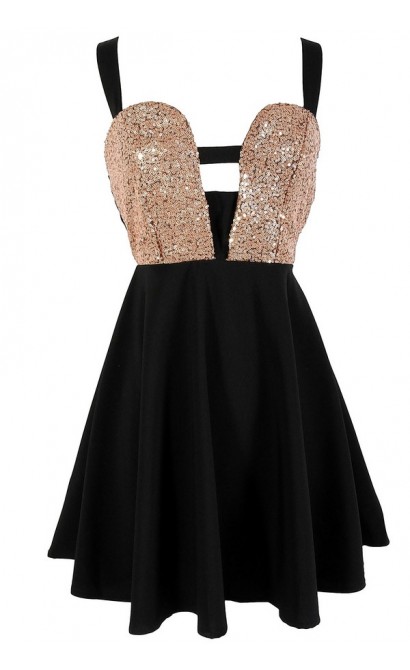 Cleopatra Sequin Embellished Dress